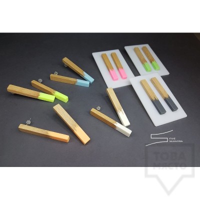 Дизайнерски обеци Five seasons - color sticks