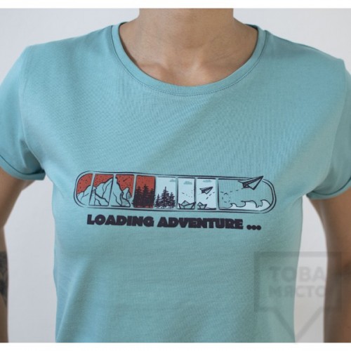 Дамска тениска Almost a Brand - Loading adventure blue