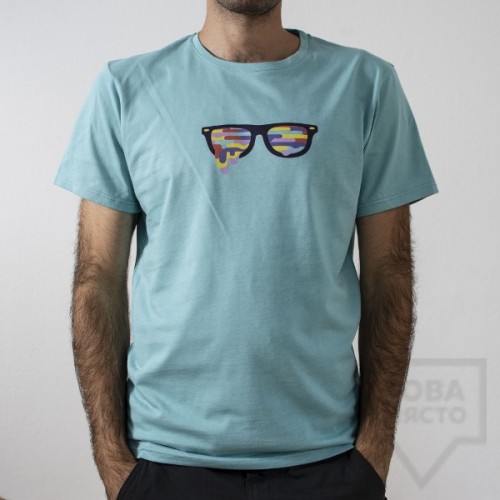 Мъжка тениска Almost a Brand - Color high blue