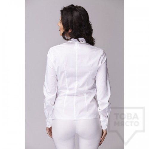 Дамска риза Амбиция - Волани white