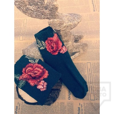 Дамски къси чорапи ArtLab - Red Rose Short