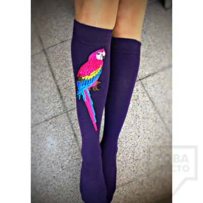 Дамски дълги чорапи ArtLab - Perroquet