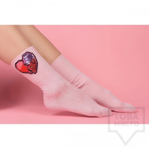 Дамски къси чорапи ArtLab - Heart