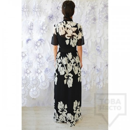 Дизайнерска рокля Attitude157 - Darcey black and white