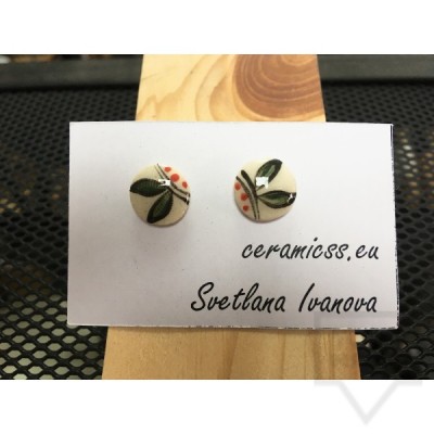 Designer earrings by CeramicsS- Butterfly