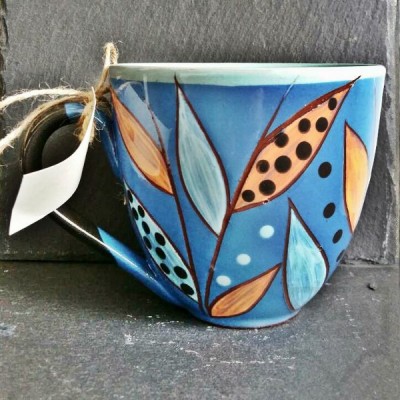 Handmade unique ceramic mug CeramicsS - Lake dream