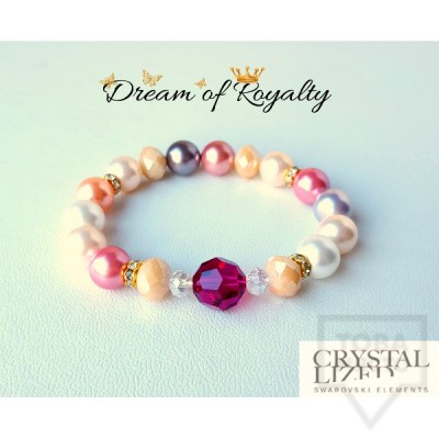 Ръчно изработена гривна Dream of Royalty - dreamy pearls