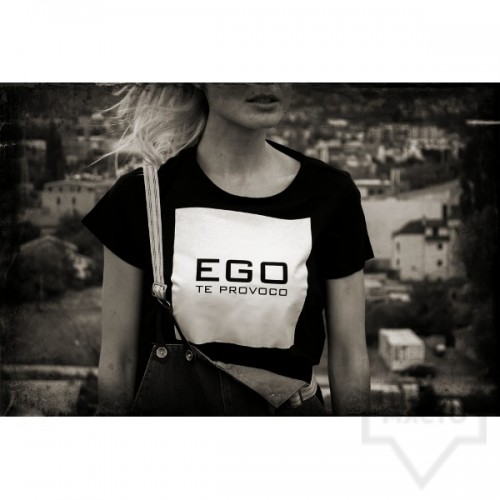 Дизайнерска тениска EGO - черна