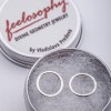 Сребърни обеци Feelosophy - кръг