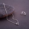 Сребърнo колие Feelosophy Whisper - кръг