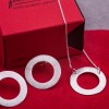 Сребърни обеци Feelosophy - bold кръг