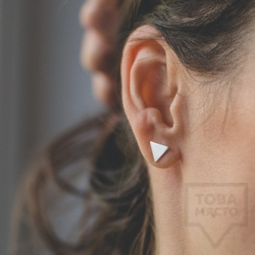 Silver earrings Feelosophy Hardware - triangle