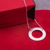 Сребърно колие Feelosophy - bold кръг