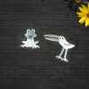 Ръчно изработени сребърни обеци Gargorock - Чоко и Боко
