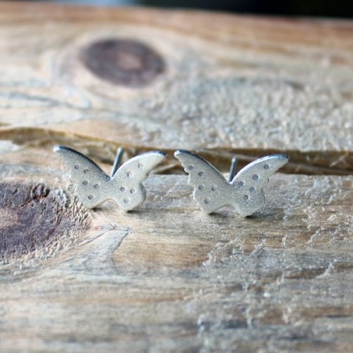 Сребърни обеци Gargorock - нежни пеперуди