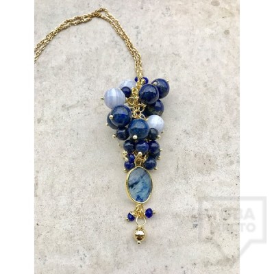 Ръчно изработено колие Jewelry by Emiliya - Blue Romance