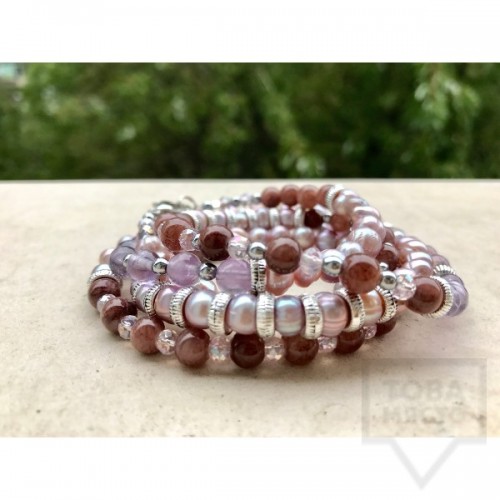 Ръчно изработено колие Jewelry by Emiliya - Purple Softness
