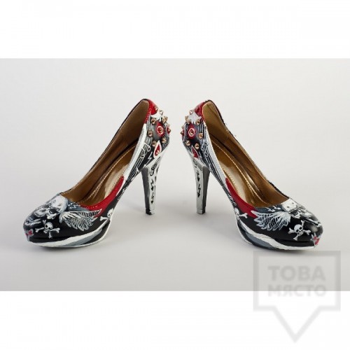 Дизайнерски дамски обувки Kareez Art Line - Rock'n'Roll