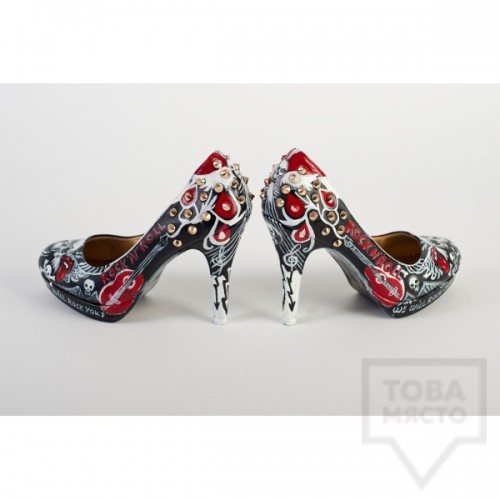 Дизайнерски дамски обувки Kareez Art Line - Rock'n'Roll