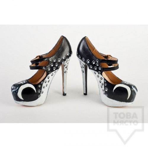 Дизайнерски дамски обувки Kareez Art Line - Котешка стъпка