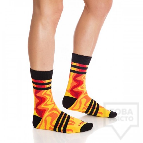 Мъжки къси чорапи KrakMe - Fire Follow Me