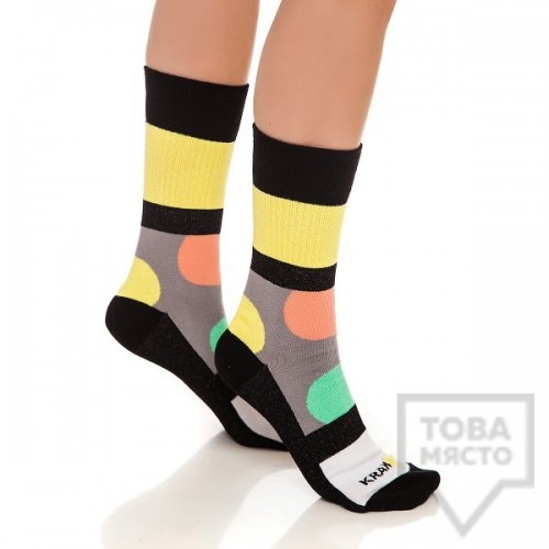 Дамски къси чорапи KrakMe - Bubble Gum 