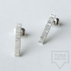 Ковани сребърни обеци - Pin сребристи