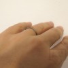 Сребърен пръстен Pin - със златен елемент 2 оксидиран 