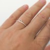 Сребърен пръстен Pin - със златен елемент 3 сребрист 