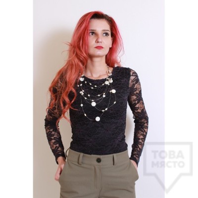 Дизайнерска блуза Polina Petrova - pretty lace
