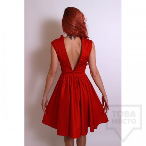 Дизайнерска рокля Polina Petrova - Red V
