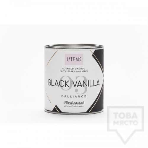 Луксозна ароматна свещ I/TEMS - Black Vanilla