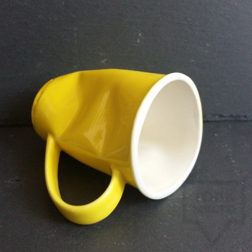 Ръчно изработена порцеланова чаша Korchev Design Studio - big yellow can