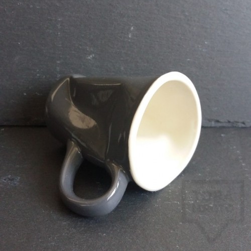 Ръчно изработена порцеланова чаша Korchev Design Studio - small grey cup