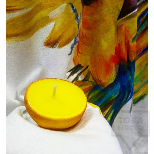Ръчно изработена свещ От любов - лимон