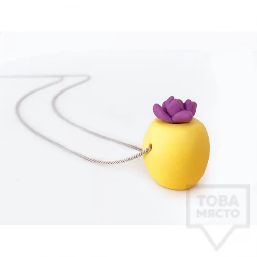 Ръчно изработено колие  3va - Lemon 