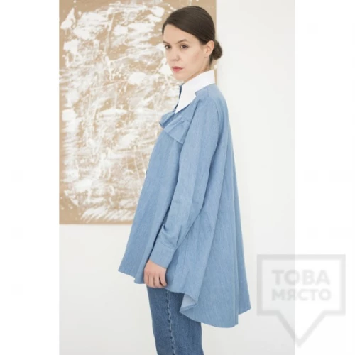 Дизайнерска риза Attitude157 - Kaia denim
