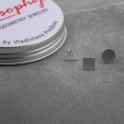 Silver earrings set Feelosophy Hardware - geometric