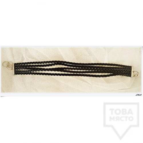 Дизайнерско колие LXA - Black Chocker