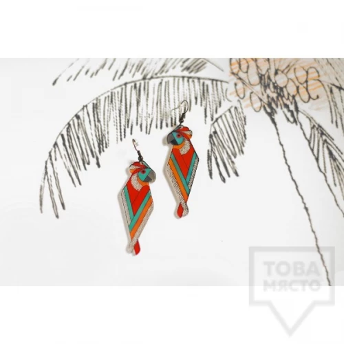 Дизайнерски обеци Mihha - Parrots