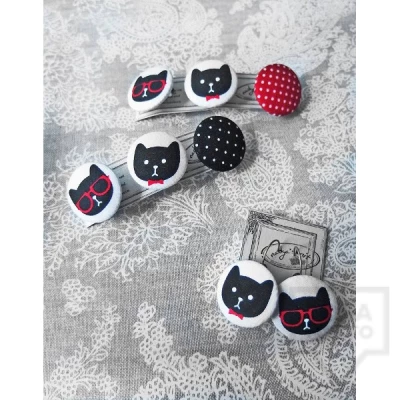 Ръчно изработени обеци Nadya's Knit - Суетното коте