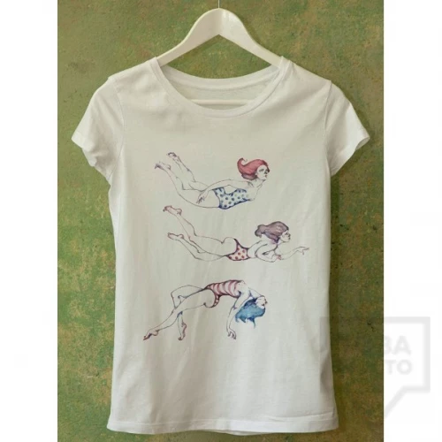 Ръчно рисувана тениска Dreams in Drawings - The Girls