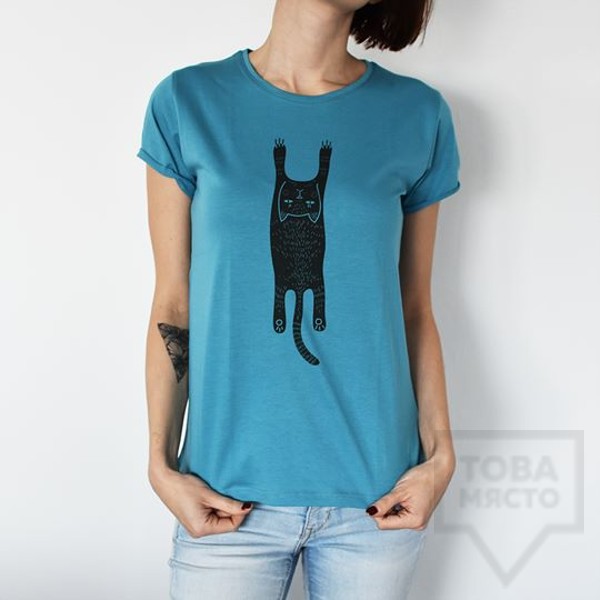 Дамска тениска Almost a Brand - Опакотка blue