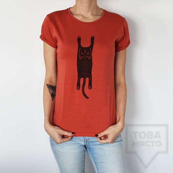 Дамска тениска Almost a Brand - Опакотка red