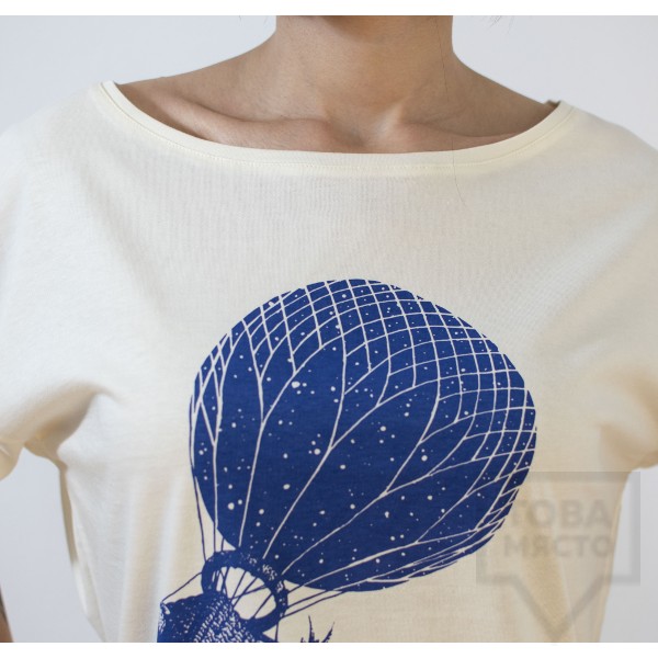 Дамска тениска Crop Almost a Brand - No pressure white
