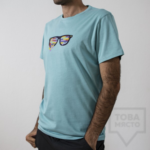 Мъжка тениска Almost a Brand - Color high blue