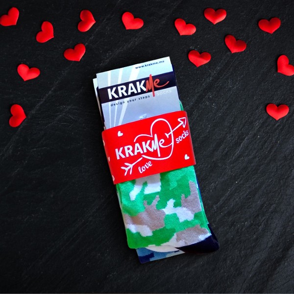 Комплект мъжки дълги чорапи KrakMe - Камуфлаж