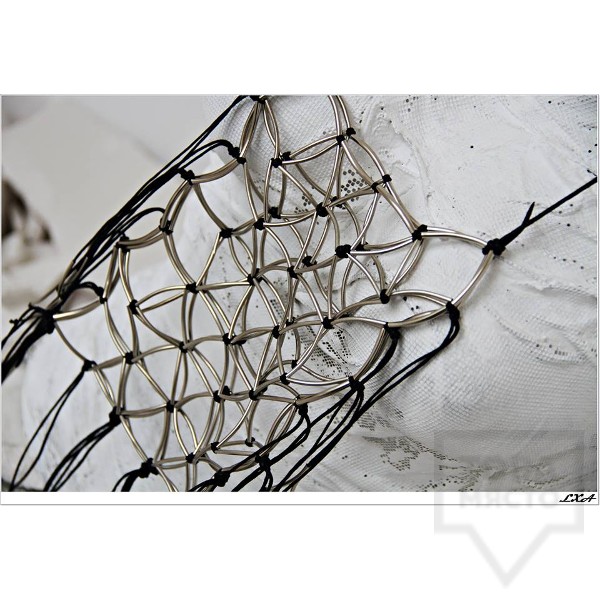 Дизайнерско колие LXA - Cell Phone Necklace Holder Silver